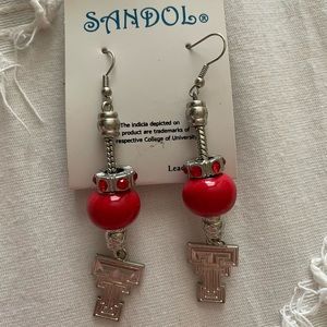 Texas Tech Dangle Earrings